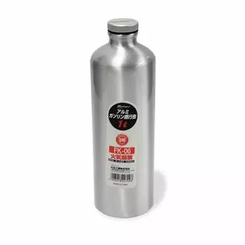 Канистра для бензина Meltec FK-06, алюминиевая, тип бутылки 1 л, продукт, соответствующий требованиям пожарной службы Meltec, толщина алюминия 0,8 мм, в комплекте чехол для хранения