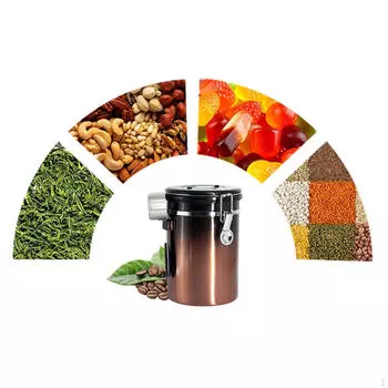 Канистра для кофейных зерен, герметичный бак, практичный контейнер для еды с крышкой, герметичный контейнер для домашней кухни