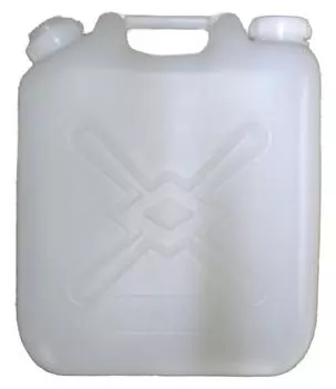 Канистра для воды Hishies с широким горлом 20 л с насадкой белый