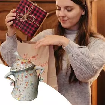 Канистра с милыми забавными твердыми смолами, украшение для рабочего стола, банка для подбоченивания, товары для дома и офиса