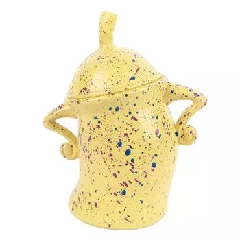 Канистра с отношением Многоцелевая уникальная интересная ПВХ симпатичная банка для кафе с крышкой для домашней кухни жёлтый