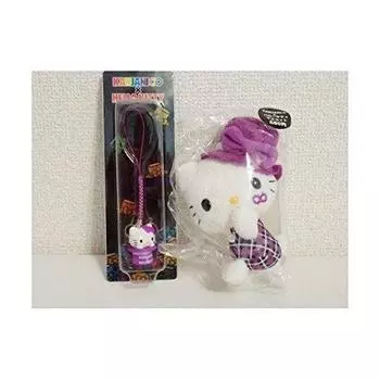 Kanjani Eight x Kitty Kimi Uta Hat Kitty Mascot Kimi Uta Netsuke Set Shingo Murakami Set & [Фиолетовый]