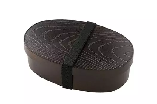 Kano Cano [Magewappa Style Oval Bento Box, Mocha Brown, 72760] Microwave OK, Dishwasher Safe, Made in Japan, Includes Band, Wappa Bento Box, Magewappa