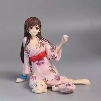 Kanojo Okarishimasu Mizuhara Chizuru Yukata Аниме Фигурка Игрушка ПВХ Фигурка Коллекционная Модель Куклы Игрушки No Retail Box