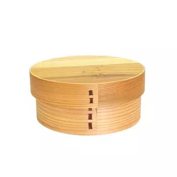 Kanoryu Magewappa Bento Box можно мыть в посудомоечной машине, круглый, Na 15 x 15 x 6,5 см S22-31-9s