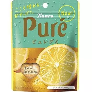 Kanro Pure Gummy Lemon пакетик 56г12 (62)