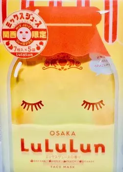 Kansai Limited OSAKA Аромат Смешанного Сока LuLuLun Osaka 7 Штук x 5 Пакетов Местное Ограниченное Издание [Путешествующий LuLuLun]
