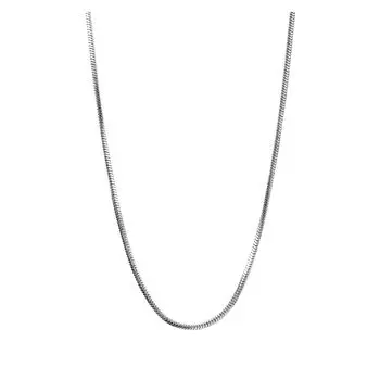 Kansai Простое глянцевое квадратное колье-змейка Мужское и женское титановая сталь Дизайн для особых интересов Аксессуары Модное равнодушие Тренд Украшение Chain length 50cm