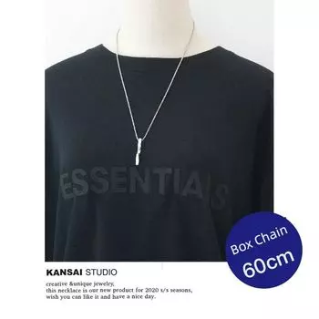 Kansai Spiral Bench Couple Cool Earth Disco Necklace Box chain/60cm