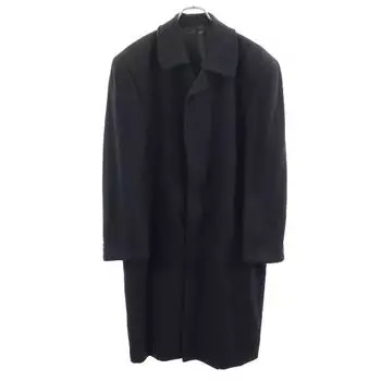 KANSAIMAN cashmere Stainless collar coat black Men s Used