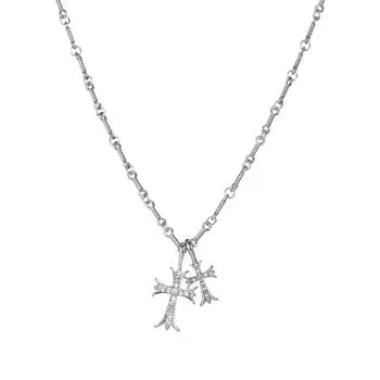 Кансай Новое Ожерелье-футболка с крестом из бриллиантов Chain length 64.5cm