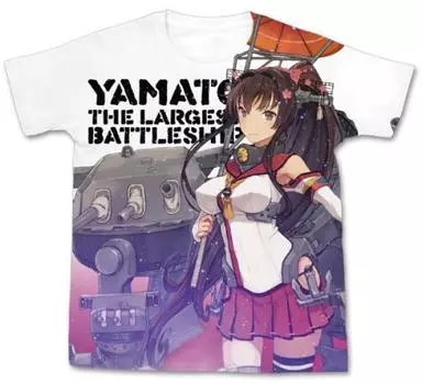 Kantai Collection -KanColle- Футболка с рисунком Yamato Full Graphic, размер белый:M