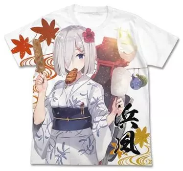 Kantai Collection -KanColle- Футболка Yukata Hamakaze Full Graphic, белая, размер XL