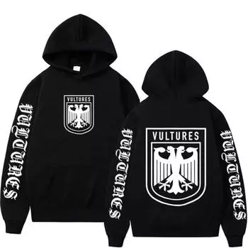Kanye West Ye Ty Dolla Sign YS Vultures Hoodie Men Women Vintage Hip Hop Rap Hoodies Men Harajuku Fashion Pullover Sweatshirts S