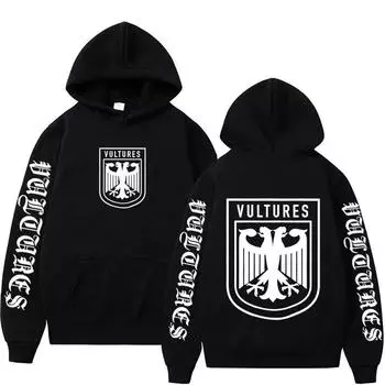 Kanye West Ye Ty Dolla Sign YS Vultures Hoodie Men Women Vintage Hip Hop Rap Hoodies Men Harajuku Fashion Pullover Sweatshirts XS
