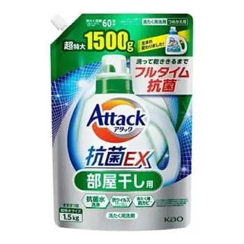 kao attack antibacterial ex room drying extra large refill 1500g
