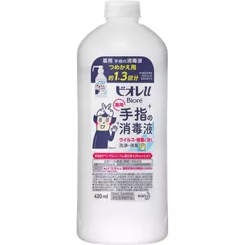 KAO Biore u Дезинфицирующее средство для рук Сменный блок 420 мл (Квази-лекарство) Другие жидкости. Мыло для рук. Дозировка и применение. Нанесите или вотрите непосредственно в пальцы.. Дозировка
