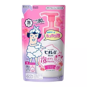 Kao Biore U Foam Body Wash Angel Rose Scent сменный блок 480 мл x набор из 4 шт.