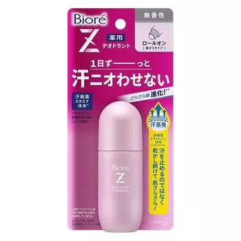 KAO Biore Z роликовый дезодорант для женщин, без аромата, 40 мл