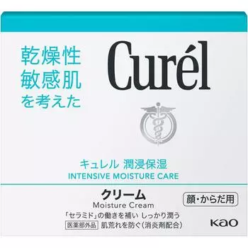 KAO Curel Крем Банка 90г (Квази-наркотик) Body Care Curel Нанесите необходимое количество на руки и распределите по проблемным участкам лица и тела.
