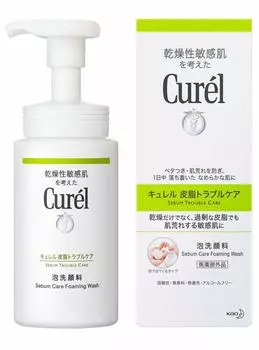 KAO Curel Sebum Trouble Care пенка для проблемной и жирной кожи, 150 мл