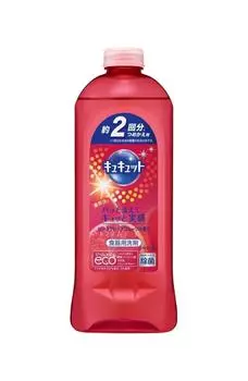 Kao Dishwashing Detergent Cucute Pink Grapefruit Refill 385ml