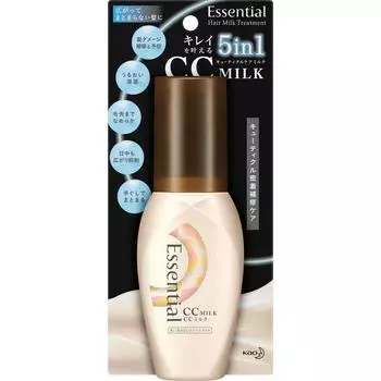 KAO Essential CC Milk 100 мл Essentials Процедуры после ванны После того, как вы высушите волосы полотенцем, возьмите одну порцию кондиционера для волос и распределите его по ладони.