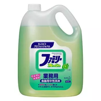 Kao Family Fresh Commercial Dish Detergent Can Wash Vegetables Kao Professional Services [Large Capacity] 4.5L