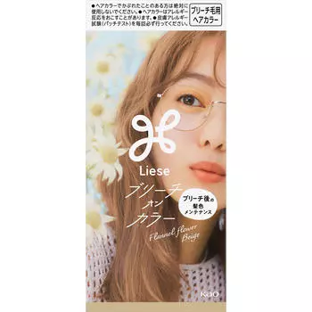 KAO Liese Bleach On Color Flannel Flower бежевый 108 мл (Квази-лекарство) Цвет волос для черных волос Окрашивание черных волос Пожалуйста, прочтите прилагаемую инструкцию.