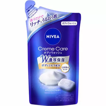 KAO NIVEA Крем-гель для душа с ароматом европейского белого мыла, сменный блок 360 мл, средний ценовой диапазон для личного пользования Мыло для тела, средний ценовой диапазон для личного пользования