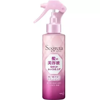 KAO Segreta Hair Essence Plumping Finish 150 мл Процедуры вне ванны (1) Нанести на влажные волосы после мытья шампунем и вытирания полотенцем.. (2) Спра