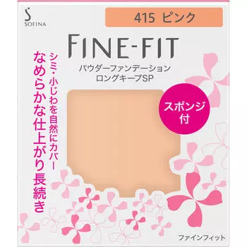 Kao Sofina FINE FIT Sofina Powder Foundation Long Keep SP 415 Pink Foundation (порошок) Применение] - Возьмите специальную губку и распределите средство по губке, как я