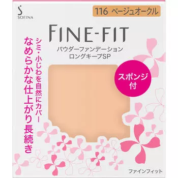 Kao Sofina FINE FIT Sofina Powder Foundation Long Keep SP 116 Beige Ochre Foundation (порошок) Применение] - Возьмите специальную губку и намажьте ею губку.