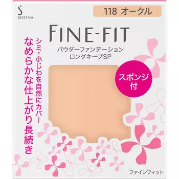 Kao Sofina FINE FIT SOFINA Powder Foundation Long Keep SP 118 Ochre Foundation (порошок) Применение] - Возьмите специальную губку и распределите средство по губке так, как