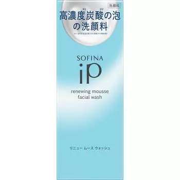 Kao Sofina Sofina ip Sofina iP Renew Мусс для умывания 200 г Очищающее средство для лица (Другой) Намочите лицо. 2. Разделите пену на две части и нанесите т