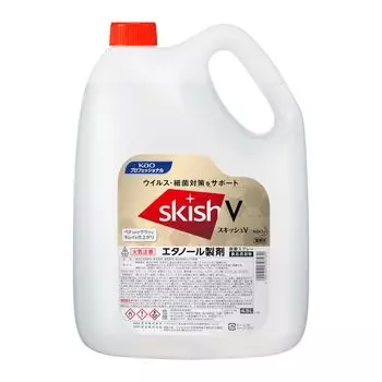 Kao Squish V Refill Коммерческое использование Кухня Приготовление алкоголя Пищевые добавки Концентрация этанола Kao Professional Services [Большая емкость] 4,5 л