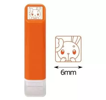 Kao Stamp Pokemon One Point Penetration Stamp Orange Children s Mimirol/Color 2870-028