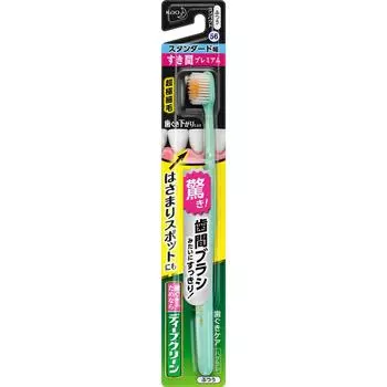 KAO Зубная щетка Deep Clean, Premium для чистки между зубами, стандартной ширины, обычного размера, 1 шт. Зубные щетки для лечения заболеваний пародонта Используйте кончики щетинок