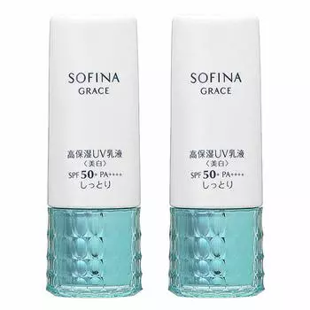 Kaoh Kao Grace Sofina Высокоувлажняющая УФ-эмульсия отбеливающая увлажняющая 30 г набор из 2 шт [набор] SPF50+/PA++++