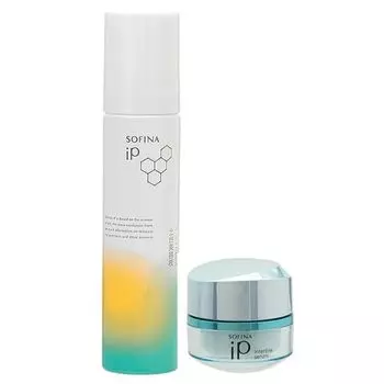 Kaoh Kao Sofina SOFINA iP Base Care Serum Базовая сыворотка 90 г Interlink Serum 55 г Набор Для увлажненной и яркой кожи [Набор] + (в наличии)