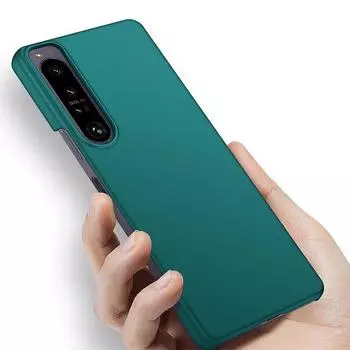 Капа для Sony Xperia 1 10 IV, матовый противоударный чехол для телефона с ощущением кожи для Xperia 10 5 1 III, жесткий защитный чехол из ПК ярких цветов для Xperia 1 10 II 5 III For Xperia 10 II синий