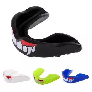 Капа для зубов Fang Gum Shield для тайского бокса, футбола, баскетбола, протектор зубов синий