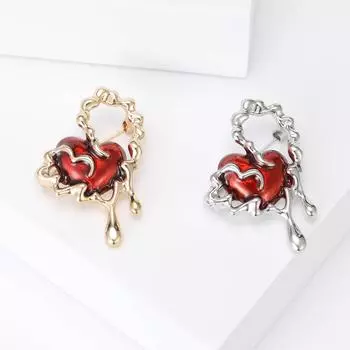 Капающая масляная волна Красная любовь Аксессуары для одежды, знаменитый темперамент Брошь Корсаж