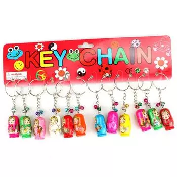 Капающее дерево Деревянные вкладывающиеся куклы Подвеска Бабушка Матрешка Фигурки Женщина Леди Девушка 1 PC Random color