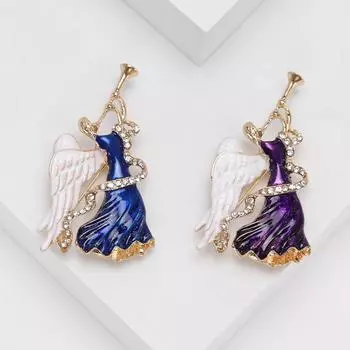 Капельная эмаль персонализированная женская брошь для танцев свадебный подарок аксессуары для одежды кардиган антибликовая булавка