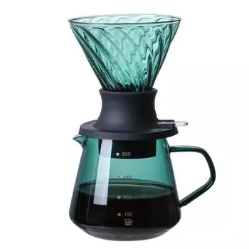 Капельная кофеварка Swabue, ручная капельная кофеварка, фильтр-чашка, горшок из высокого боросиликатного стекла, чайник ручной выдувки с ручкой, переливной ковш coffee pot-600ml