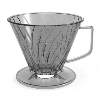 Капельница для кофе HARIO с памятью 03, прозрачный серый, для 4–7 человек, трапециевидная форма, можно мыть в посудомоечной машине MA-433 Bestco серый