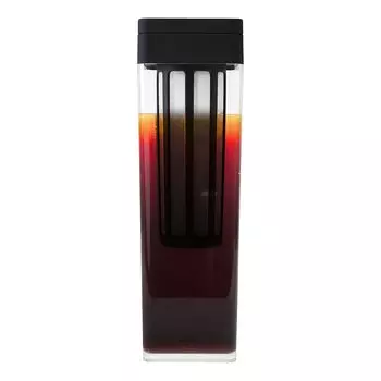 Капельница для воды Sarasa Design с фильтром для холодного заваривания, кувшин для воды, горизонтальный чайник для холодной воды, кофе для холодного заваривания (черный)