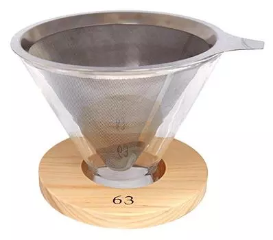 Капельница Nankai Tsusho Rokusan с фильтром из нержавеющей стали Natural приблизительно H10 размер 12.5 0701-003