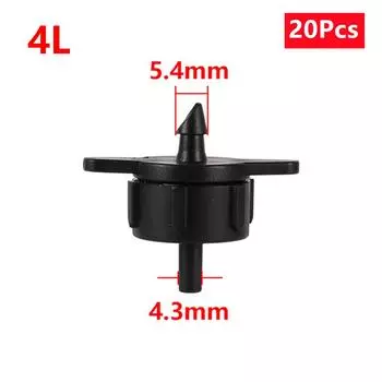 Капельница с компенсацией давления 2 л/ч 4 л/ч 8 л/ч садовый микроирригационный эмиттер для полива сельскохозяйственных культур фитинги для труб 20/100 шт.